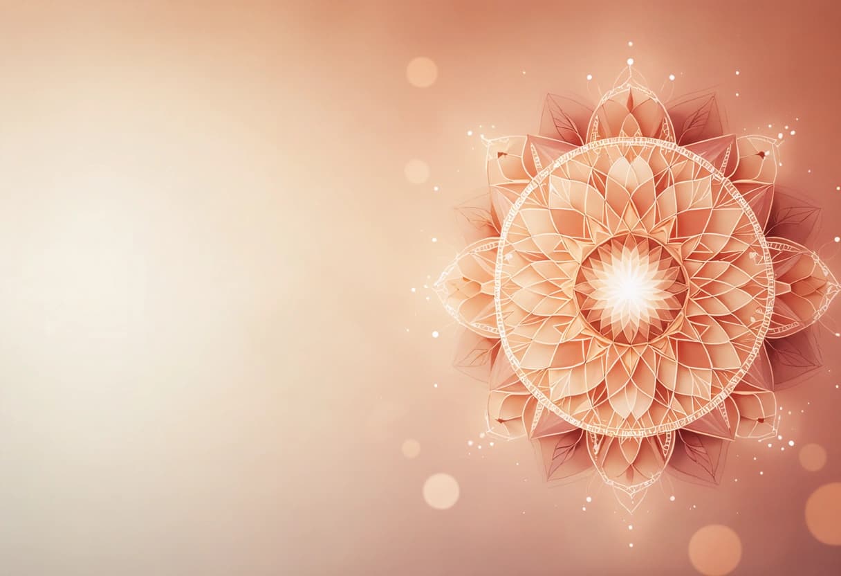 Illustration éditoriale — voyance énergétique, lecture d'aura et des chakras